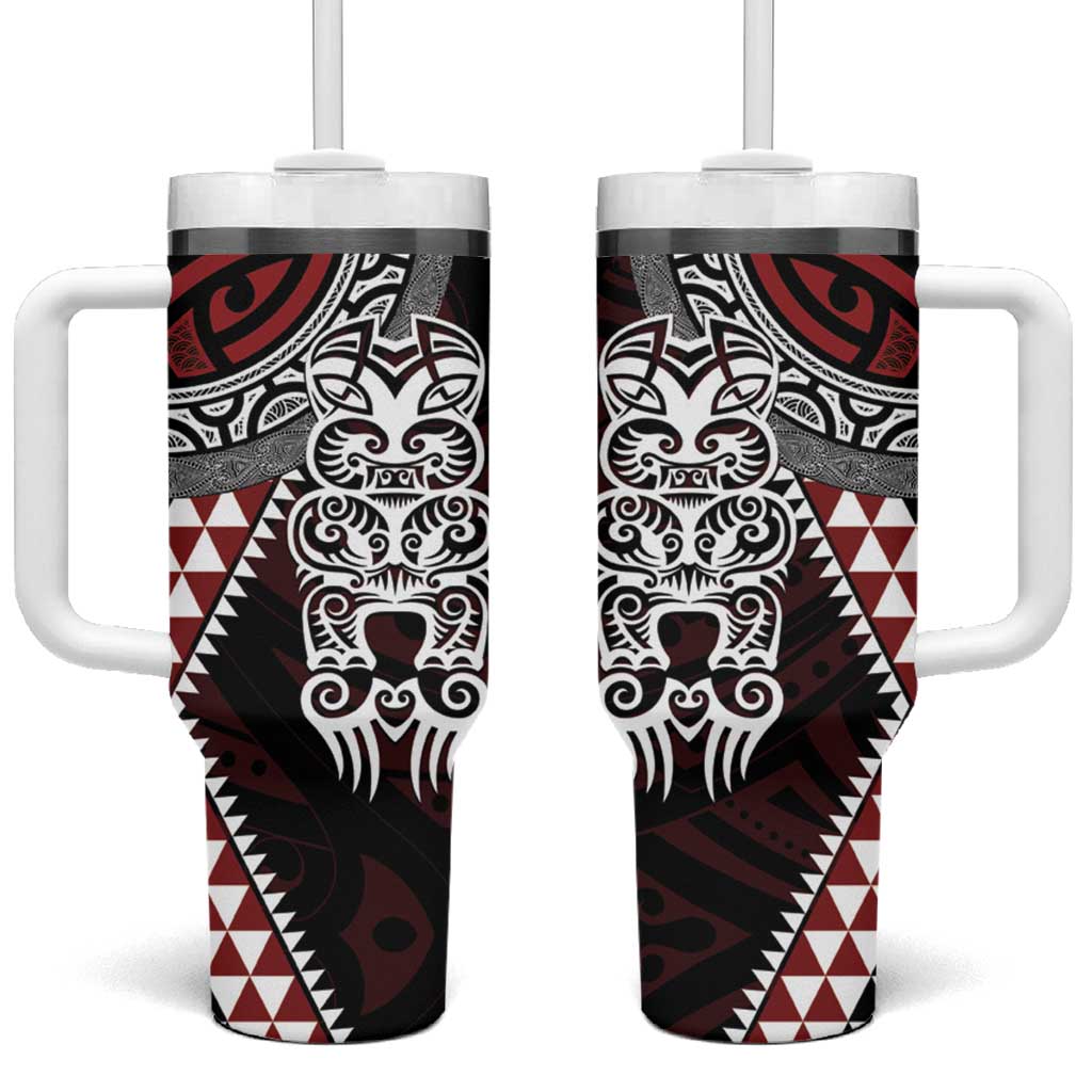 Aotearoa Niho Taniwha Custom Stanley Quencher 40oz Stainless Steel Tumbler With Handle
