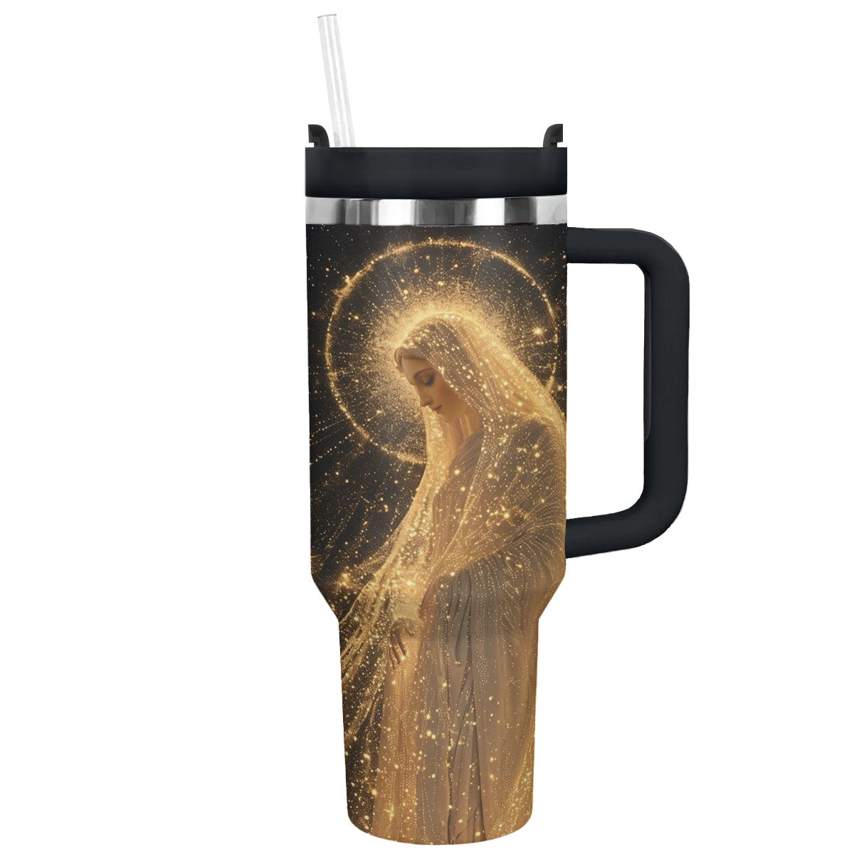 Blessed Motherhood Custom Stanley Quencher 40oz Stainless Steel Tumbler With Handle
