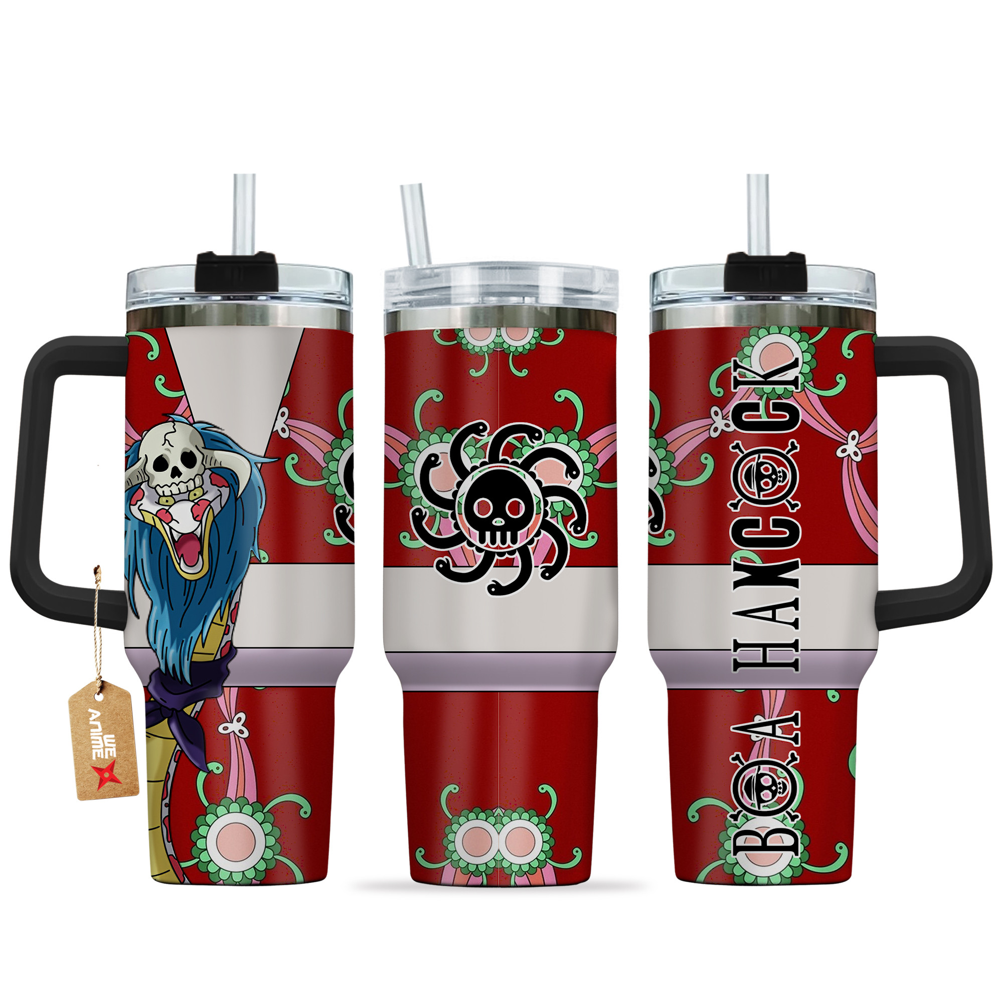 Boa Hancock One Piece Anime Custom Stanley Quencher 40oz Stainless Steel Tumbler With Handle