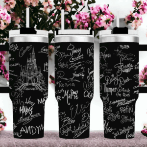 Disney Character Cartoon Custom Stanley Quencher 40oz Stainless Steel Tumbler With Handle
