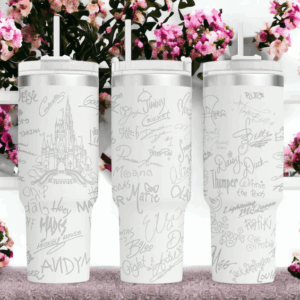 Disney Character Cartoon Custom Stanley Quencher 40oz Stainless Steel Tumbler With Handle
