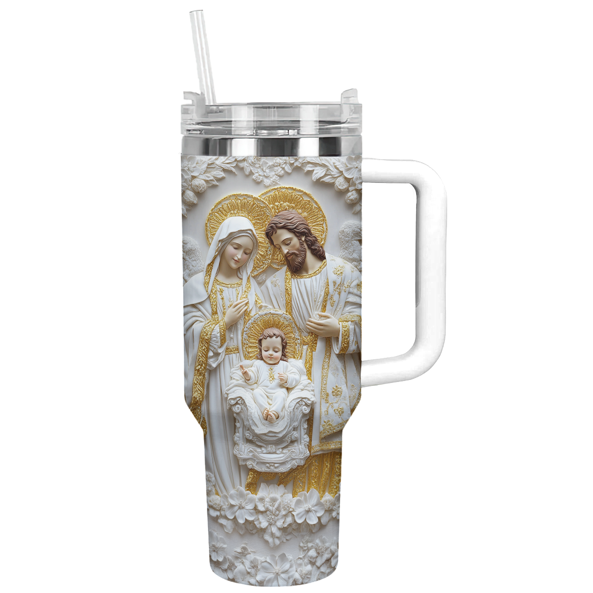 God of Custom Stanley Quencher 40oz Stainless Steel Tumbler With Handle