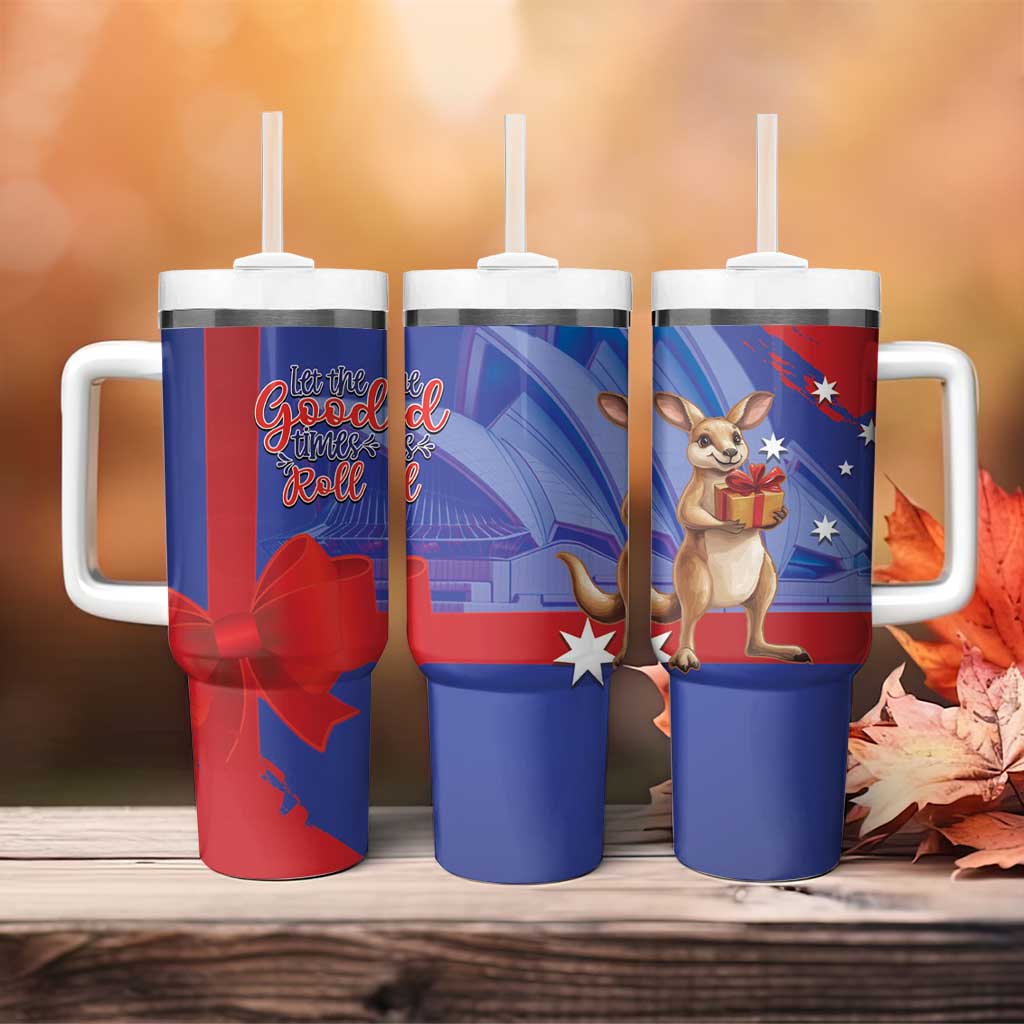Happy Boxing Day Australia Let The Good Time Roll! Custom Stanley Quencher 40oz Stainless Steel Tumbler With Handle
