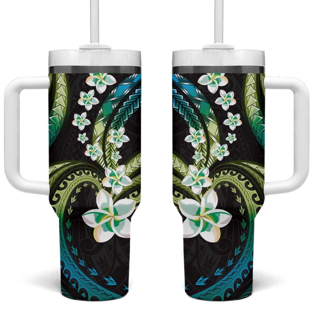 Hawaii Plumeria Custom Stanley Quencher 40oz Stainless Steel Tumbler With Handle