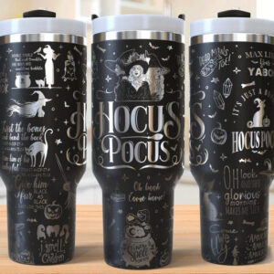 Hocus Pocus Movies Custom Stanley Quencher 40oz Stainless Steel Tumbler With Handle