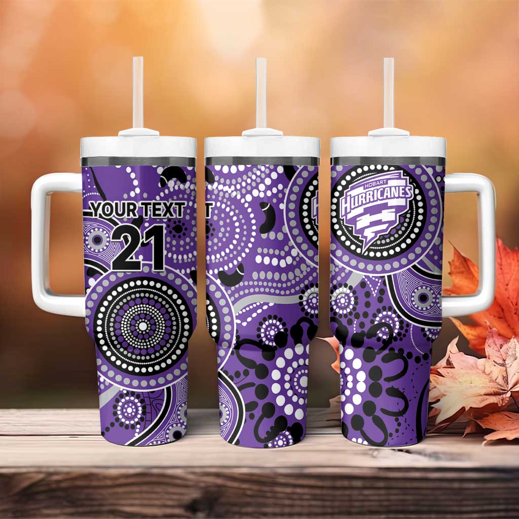 Hurricanes Cricket Australian Aboriginal Custom Stanley Quencher 40oz Stainless Steel Tumbler With Handle