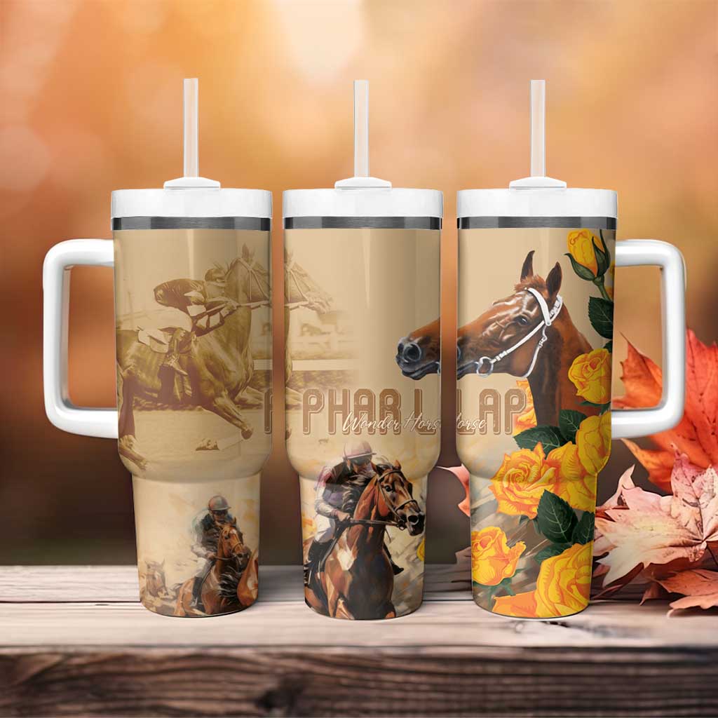 Melbourne Horse Racing Australia Wonder Horse Custom Stanley Quencher 40oz Stainless Steel Tumbler With Handle