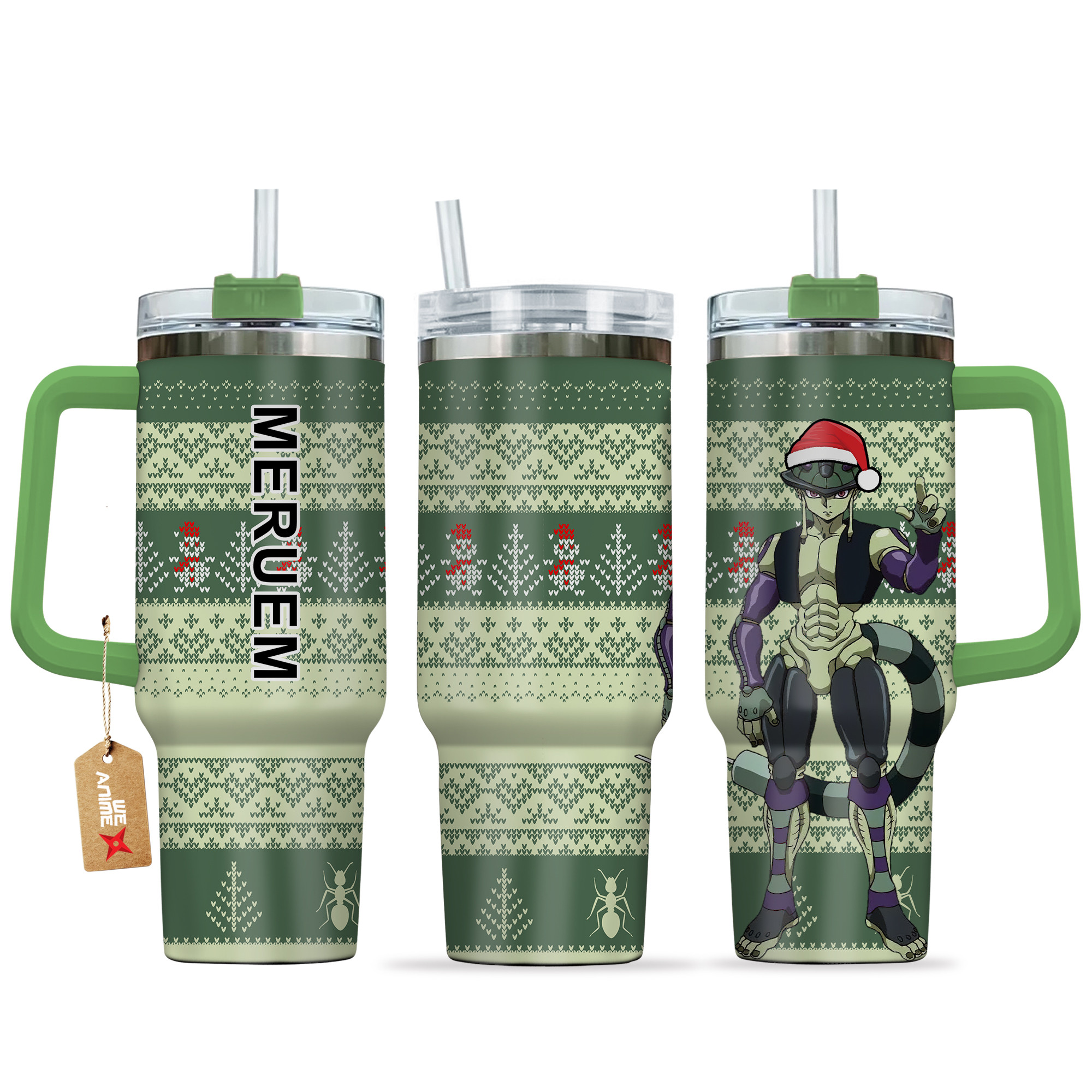 Meruem Hunter x Hunter Anime Custom Stanley Quencher 40oz Stainless Steel Tumbler With Handle