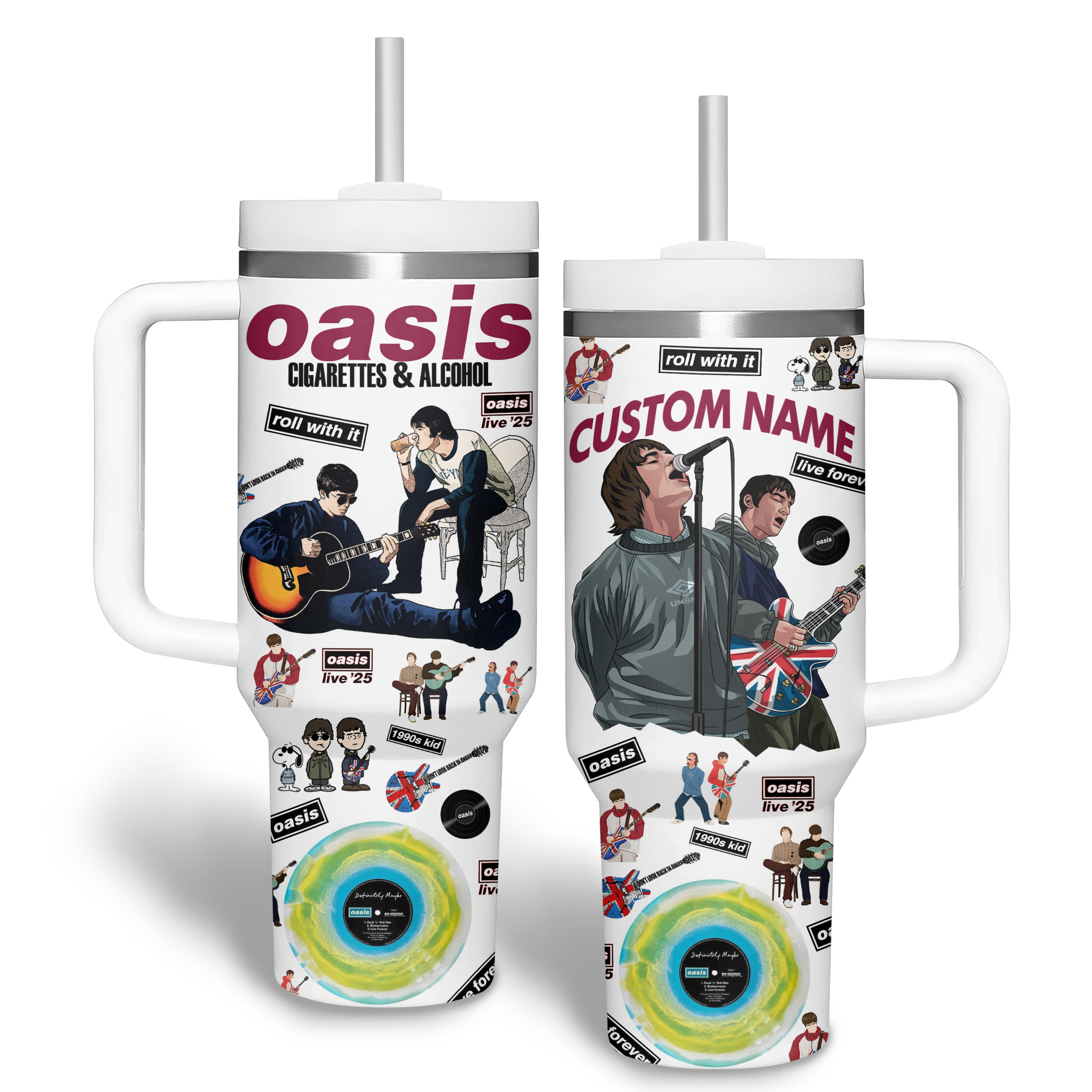 Oasis Music Custom Stanley Quencher 40oz Stainless Steel Tumbler With Handle