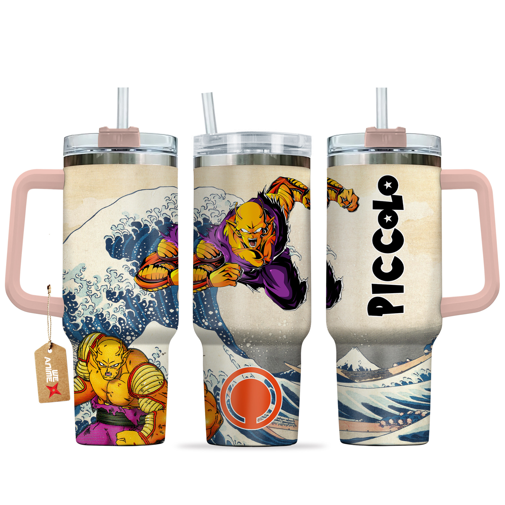 Orange Piccolo Dragon Ball Anime Custom Stanley Quencher 40oz Stainless Steel Tumbler With Handle