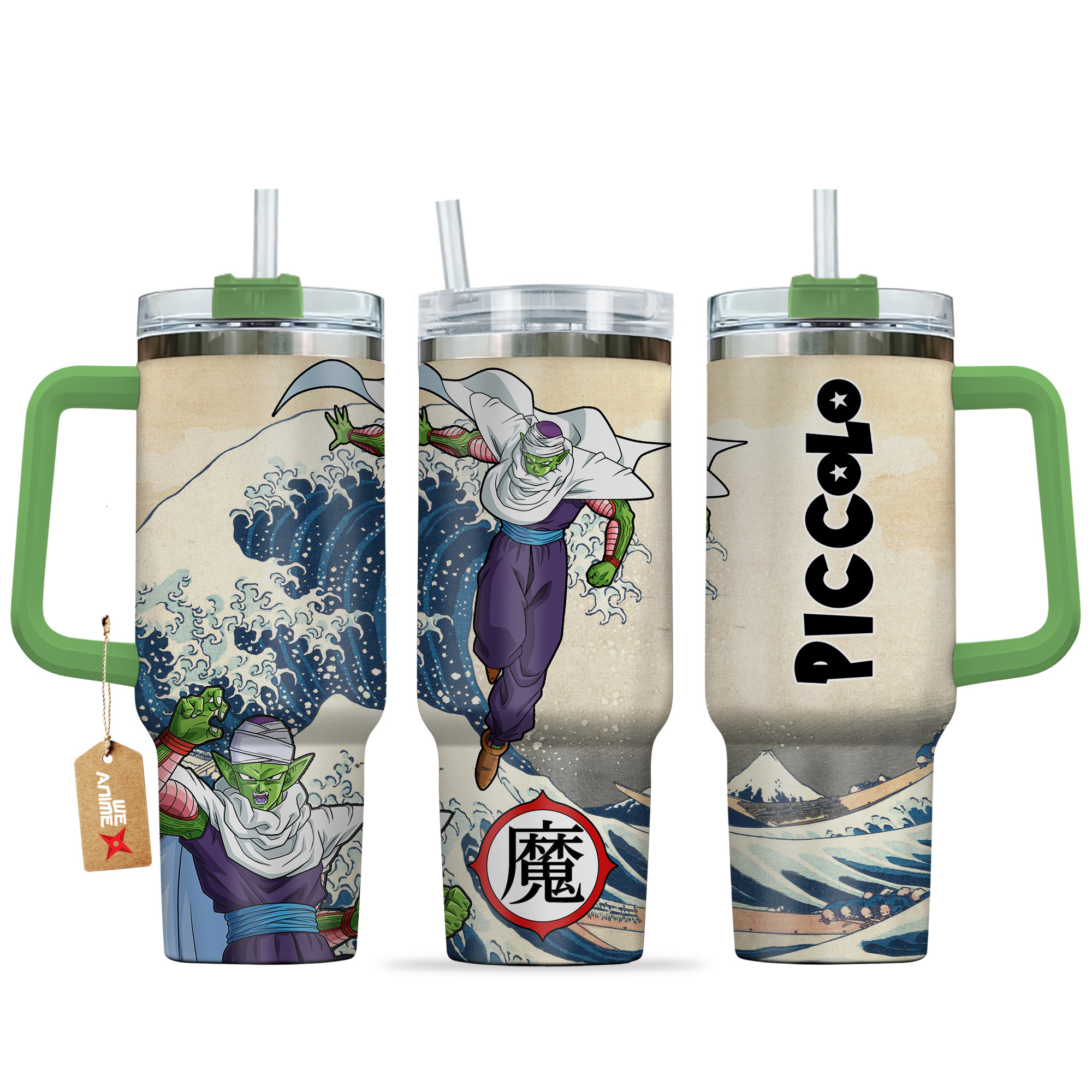 Piccolo Dragon Ball Anime Custom Stanley Quencher 40oz Stainless Steel Tumbler With Handle