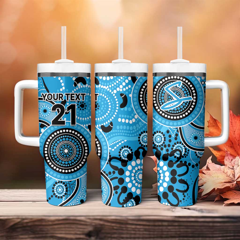Strikers Cricket Australian Aboriginal Custom Stanley Quencher 40oz Stainless Steel Tumbler With Handle