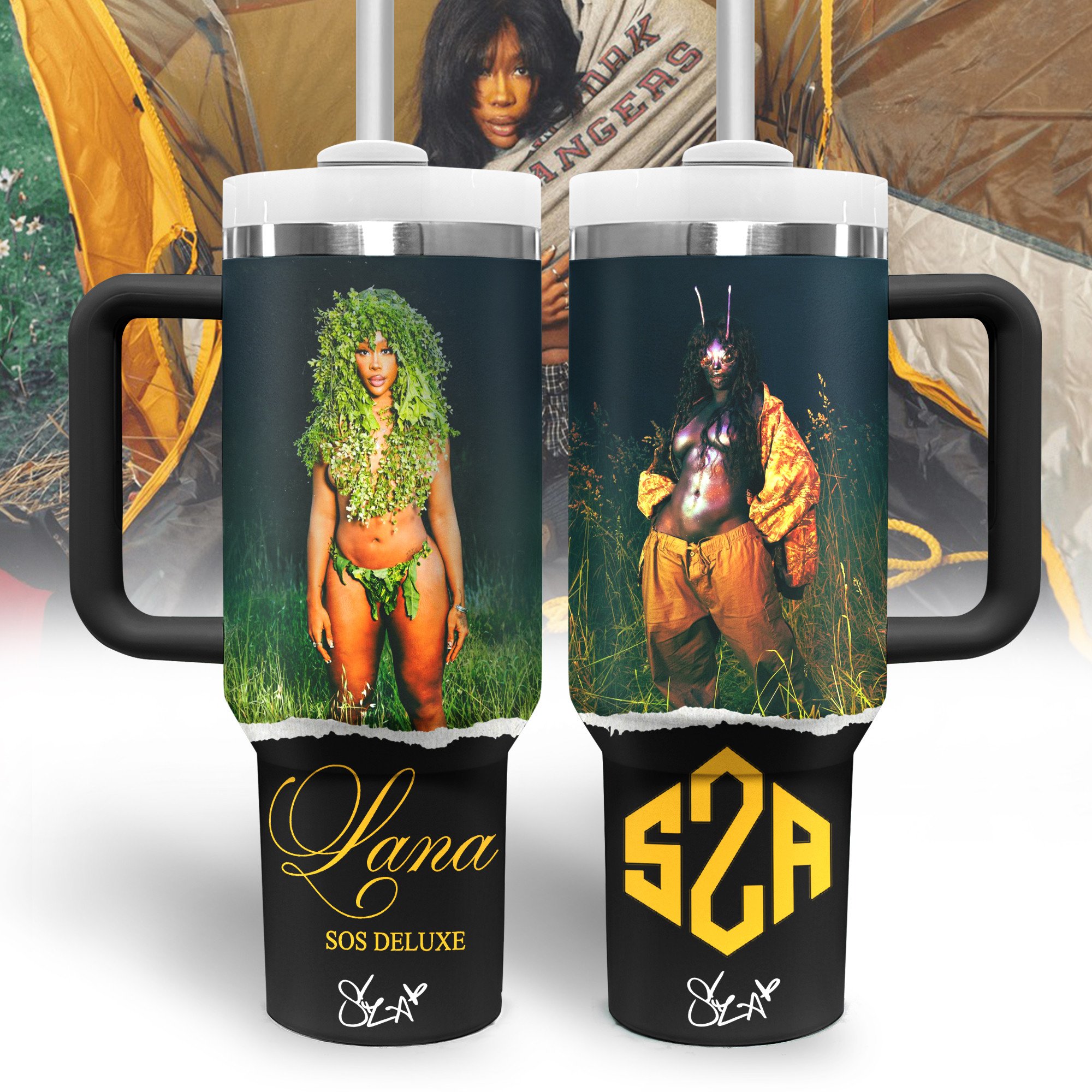 SZA Music Custom Stanley Quencher 40oz Stainless Steel Tumbler With Handle