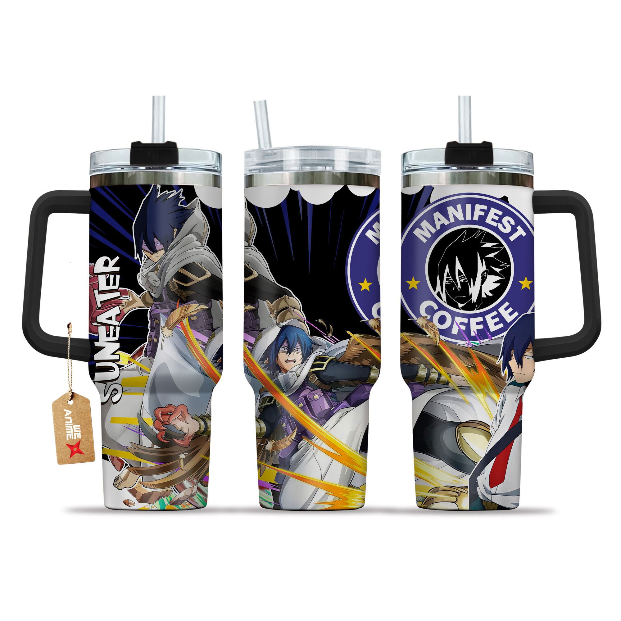 Tamaki Amajiki (Suneater) My Hero Academia Anime Custom Stanley Quencher 40oz Stainless Steel Tumbler With Handle