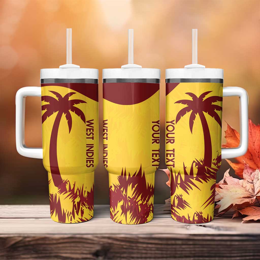 West Indies Cricket Windies Newest Version Custom Stanley Quencher 40oz Stainless Steel Tumbler With Handle