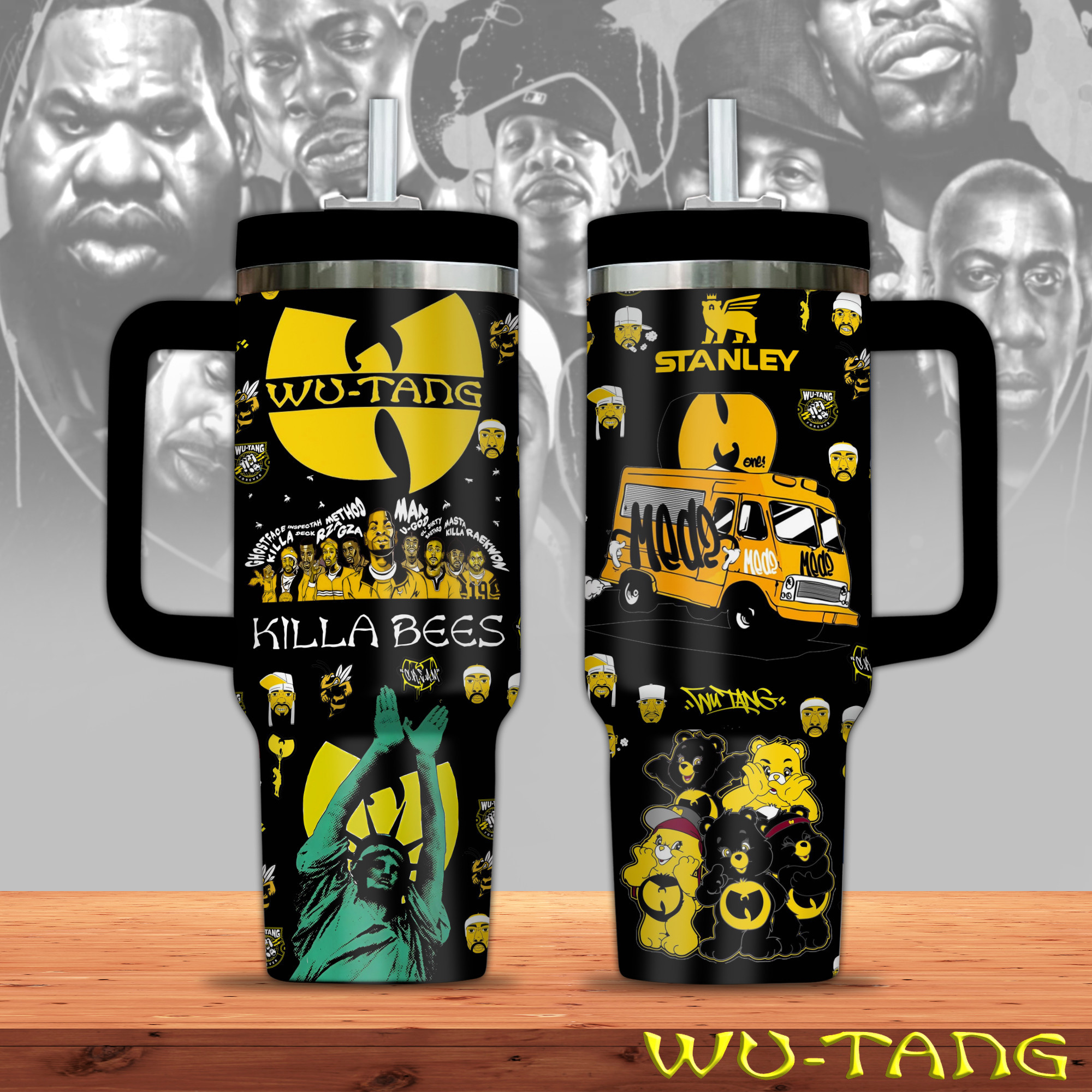 Wu-Tang Clan Music Custom Stanley Quencher 40oz Stainless Steel Tumbler With Handle