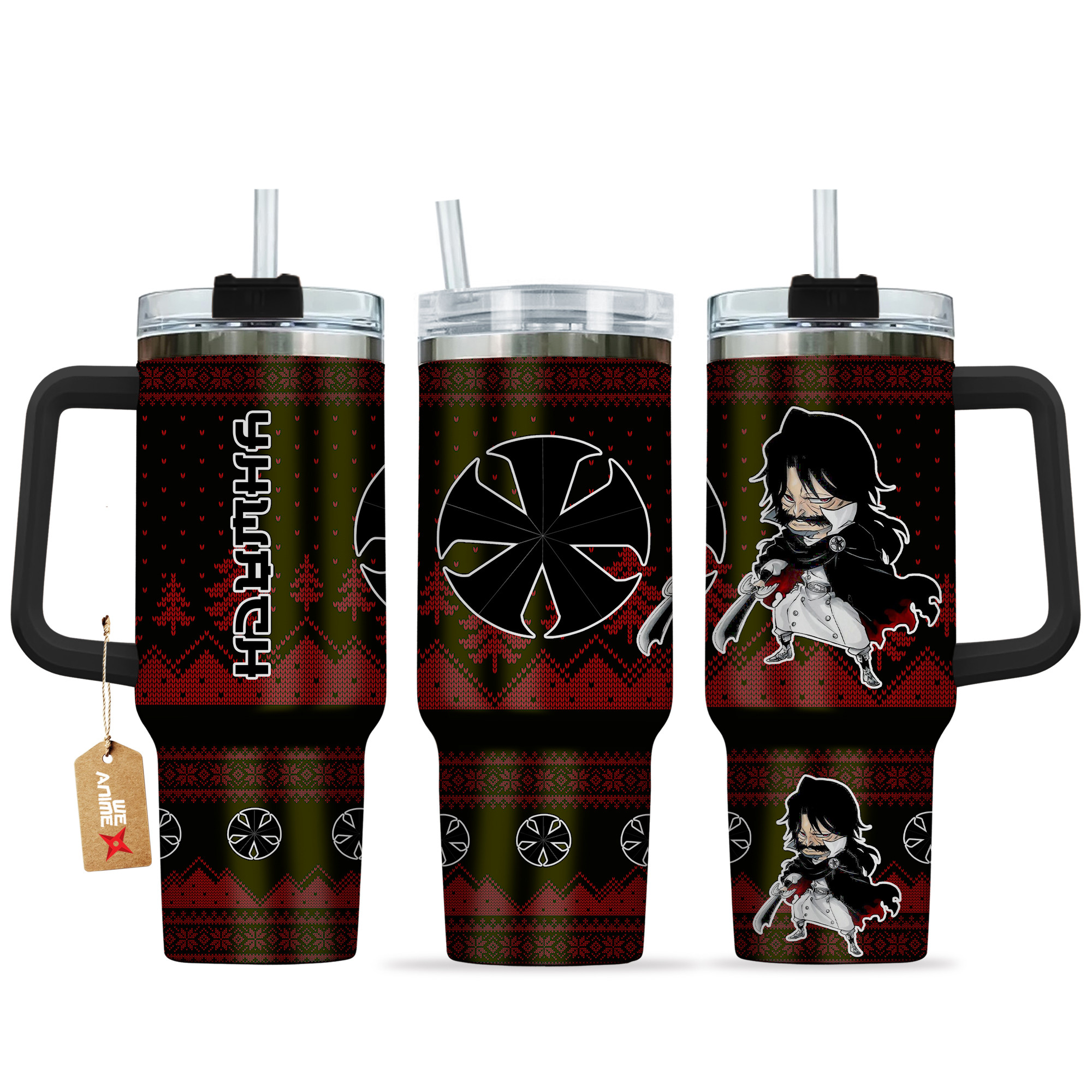 Yhwach Bleach Anime Custom Stanley Quencher 40oz Stainless Steel Tumbler With Handle