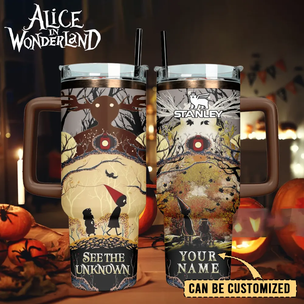 Over the Garden Wall Cartoon Custom Stanley Quencher 40oz Stainless Steel Tumbler With Handle