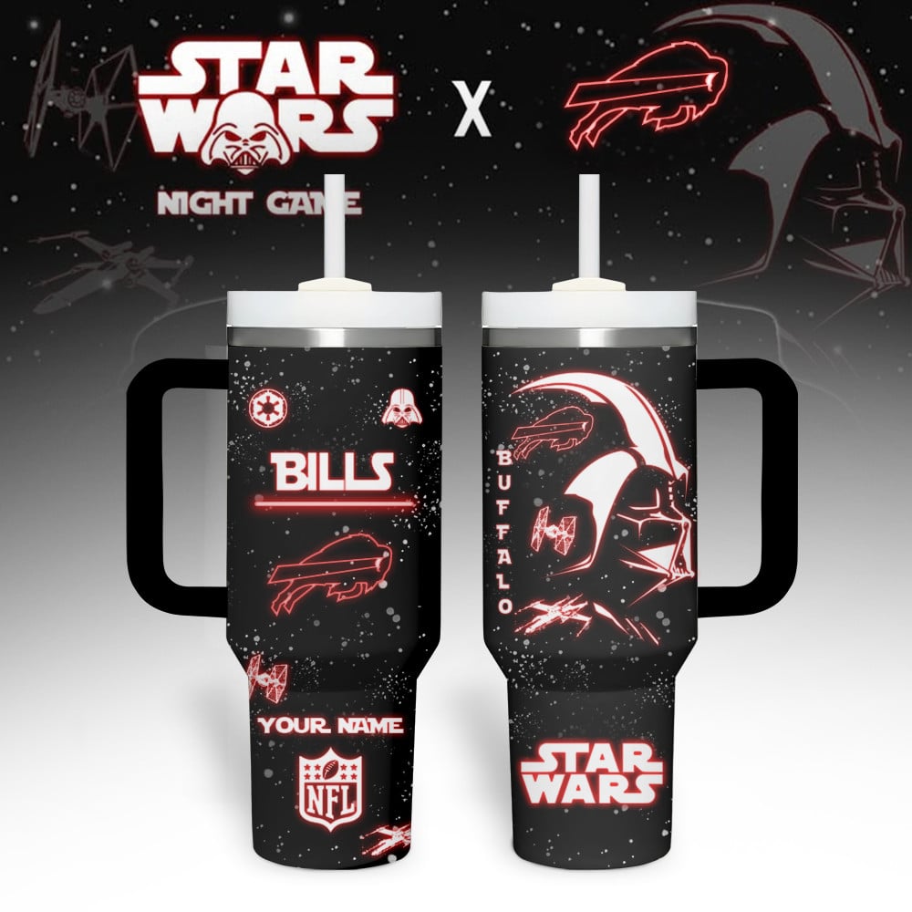 Buffalo Bills NFL Custom Stanley Quencher 40oz Stainless Steel Tumbler With Handle
