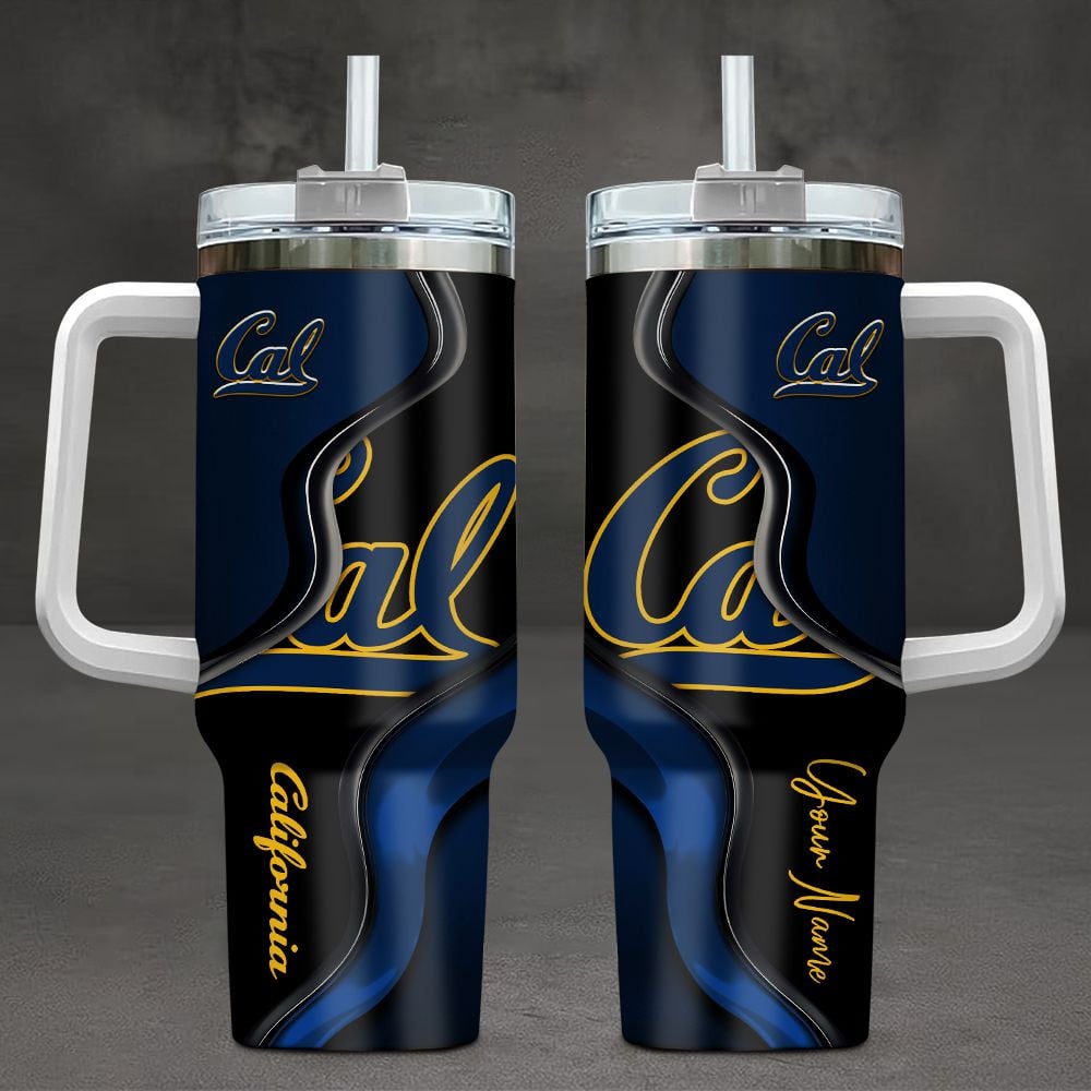 California Golden Bears NCAA Custom Stanley Quencher 40oz Stainless Steel Tumbler With Handle
