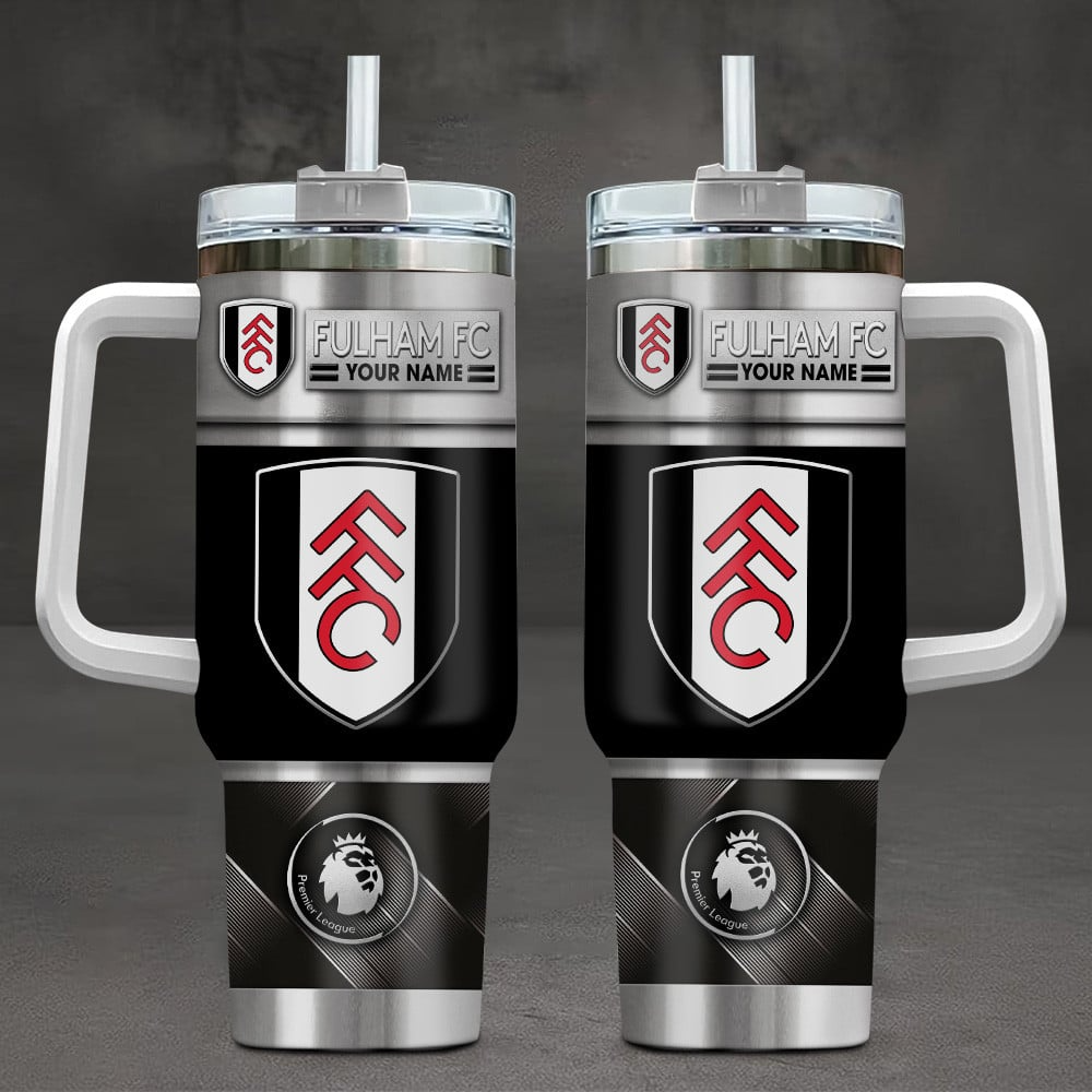 Fulham F.C EPL Custom Stanley Quencher 40oz Stainless Steel Tumbler With Handle