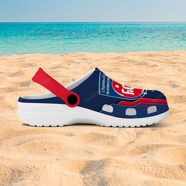 Merchidea 1. FC Heidenheim Bundesliga Sport Crocs Crocband Clogs Shoes Comfortable For Men Women and Kids