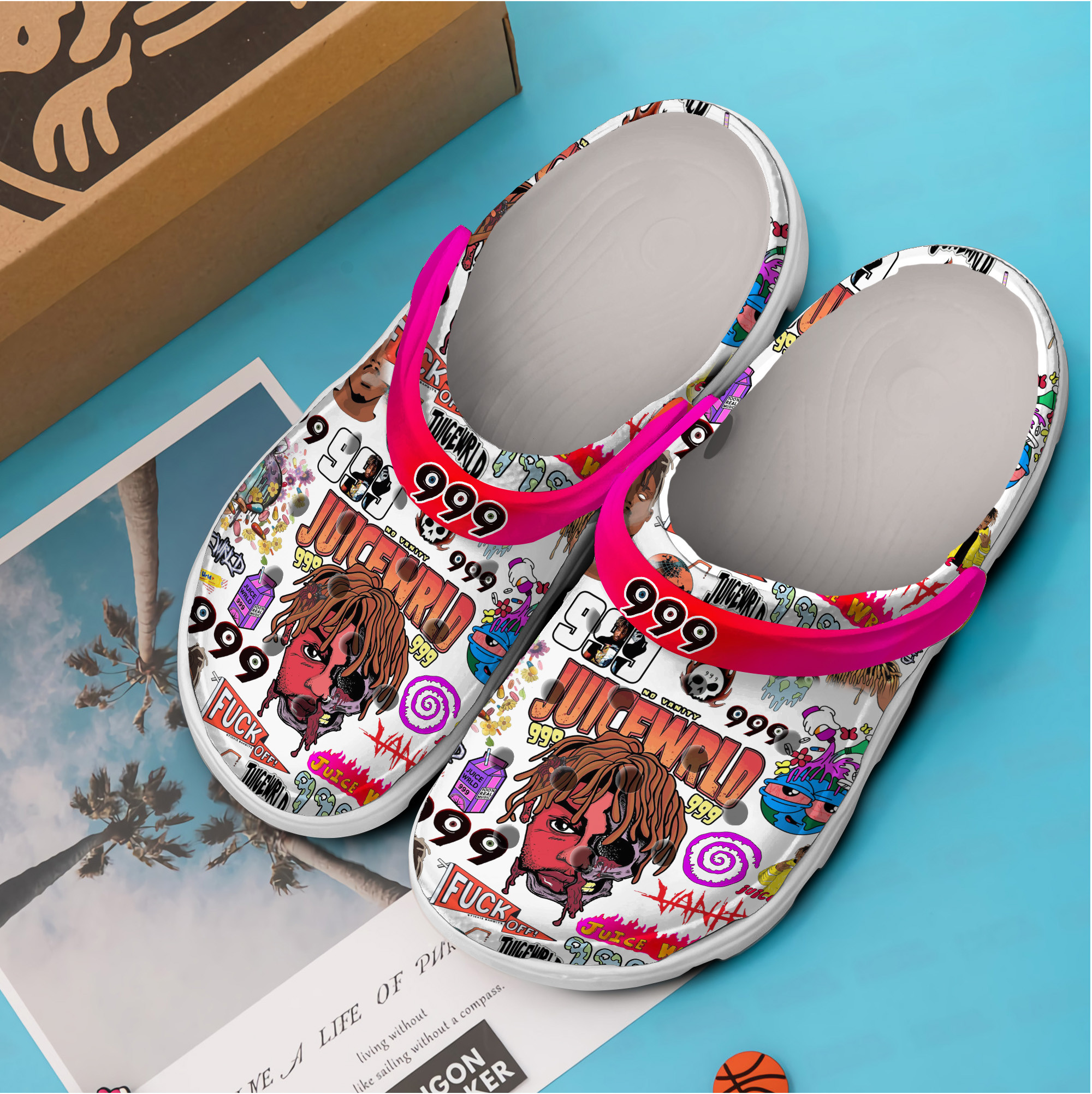 Merchidea 999 Juice Wrld Music Crocs Crocband Clogs Shoes Comfortable For Men Women and Kids