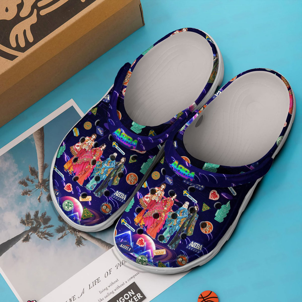 Merchidea ABBA Music Crocs Crocband Clogs Shoes Comfortable For Men Women and Kids