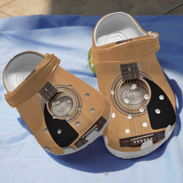 Merchidea Accoustic Guitar Crocs Crocband Clogs Shoes Comfortable For Men Women and Kids