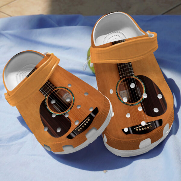 Merchidea Acoustic Guitar Crocs Crocband Clogs Shoes Comfortable For Men Women and Kids