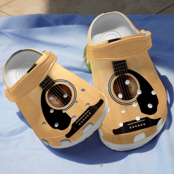 Merchidea Acoustic Guitar Crocs Crocband Clogs Shoes Comfortable For Men Women and Kids