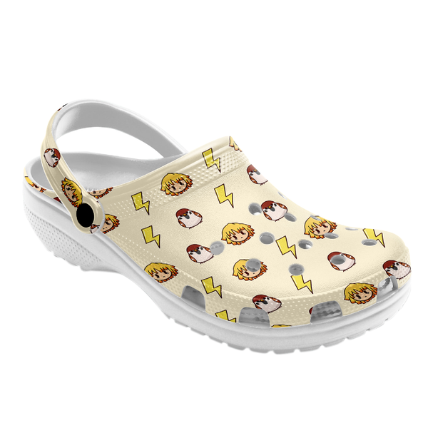 Merchidea Agatsuma Zenitsu And Chuntaro Demon Slayer Anime Crocs Crocband Clogs Shoes Comfortable For Men Women and Kids
