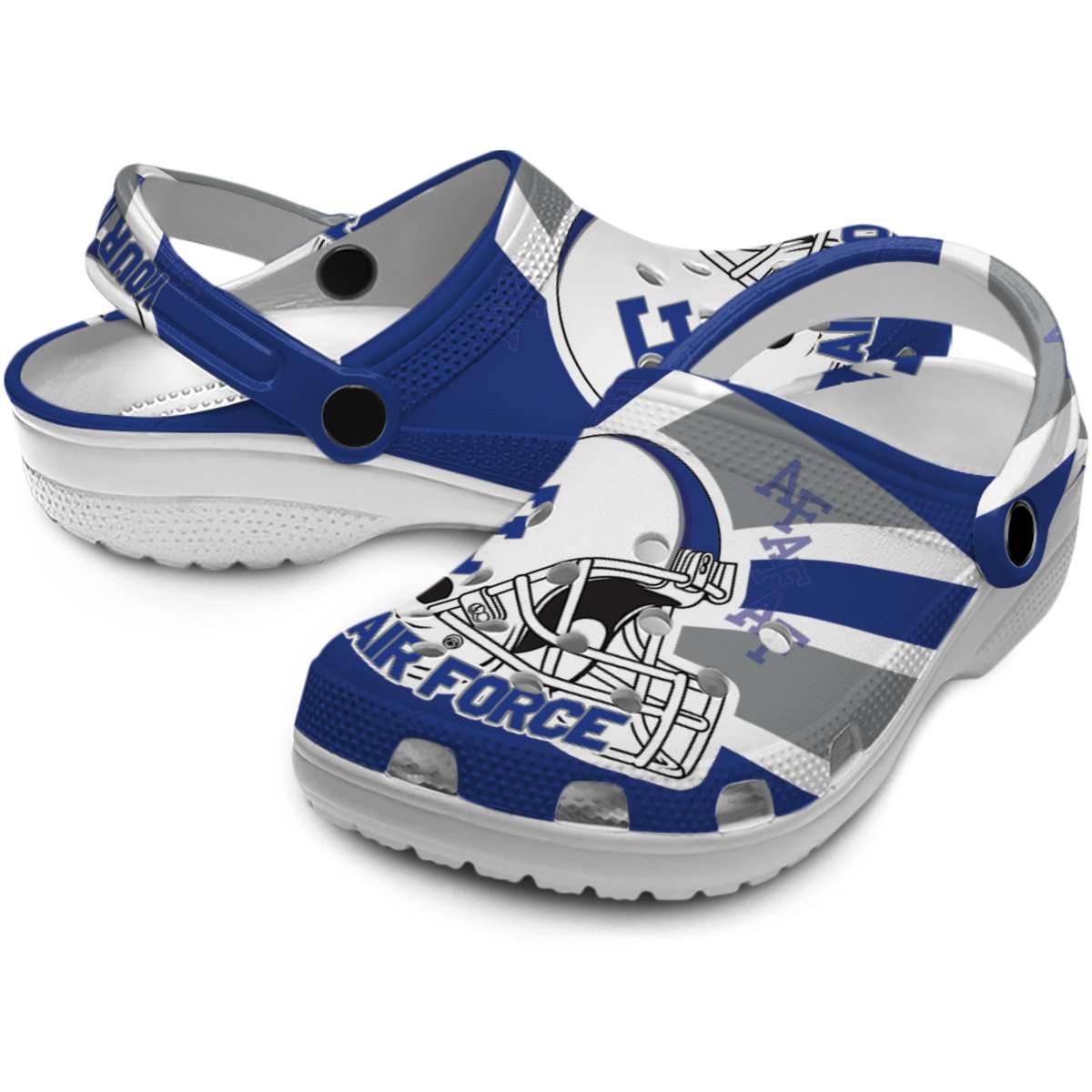 Merchidea Air Force Falcons NCAA Sport Crocs Crocband Clogs Shoes Comfortable For Men Women and Kids