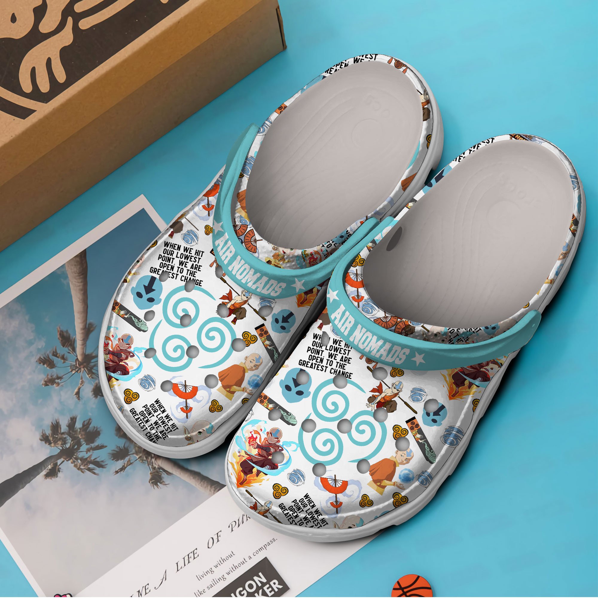 Merchidea Air Nomads Avatar TV Series Crocs Crocband Clogs Shoes Comfortable For Men Women and Kids