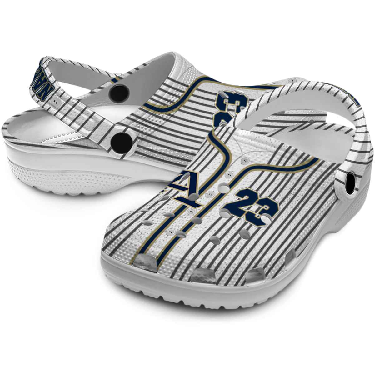 Merchidea Akron Zips NCAA Sport Crocs Crocband Clogs Shoes Comfortable For Men Women and Kids