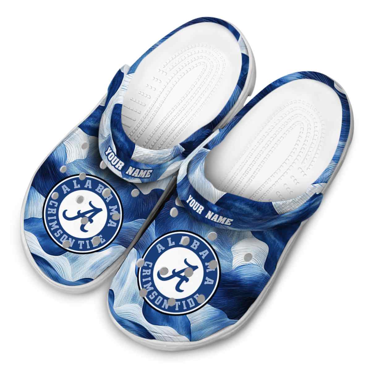 Merchidea Alabama Crimson Tide NCAA Sport Crocs Crocband Clogs Shoes Comfortable For Men Women and Kids