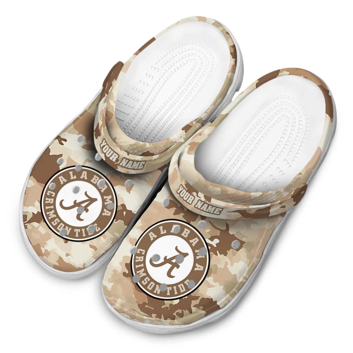 Merchidea Alabama Crimson Tide NCAA Sport Crocs Crocband Clogs Shoes Comfortable For Men Women and Kids