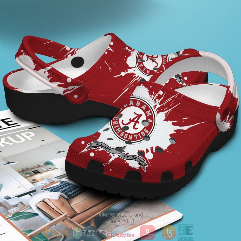 Merchidea Alabama Crimson Tide NCAA Sport Crocs Crocband Clogs Shoes Comfortable For Men Women and Kids