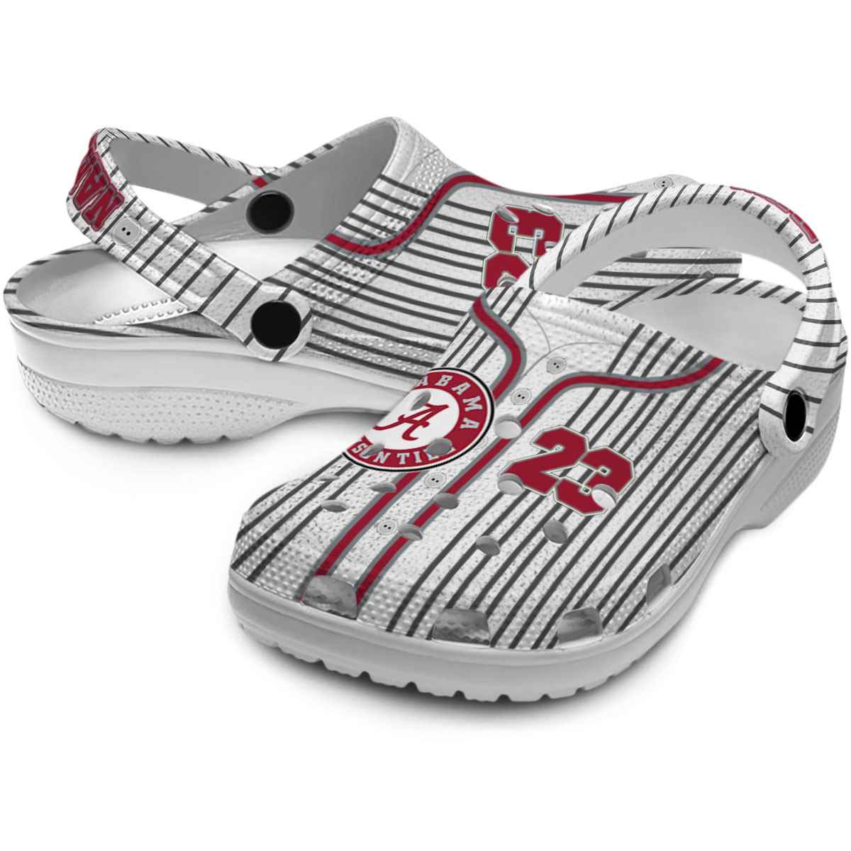 Merchidea Alabama Crimson Tide NCAA Sport Crocs Crocband Clogs Shoes Comfortable For Men Women and Kids
