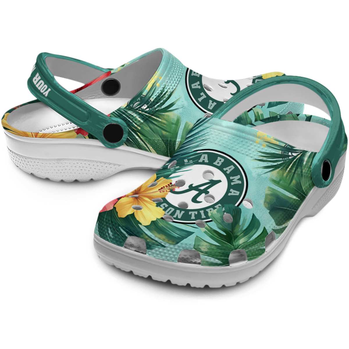 Merchidea Alabama Crimson Tide NCAA Sport Crocs Crocband Clogs Shoes Comfortable For Men Women and Kids