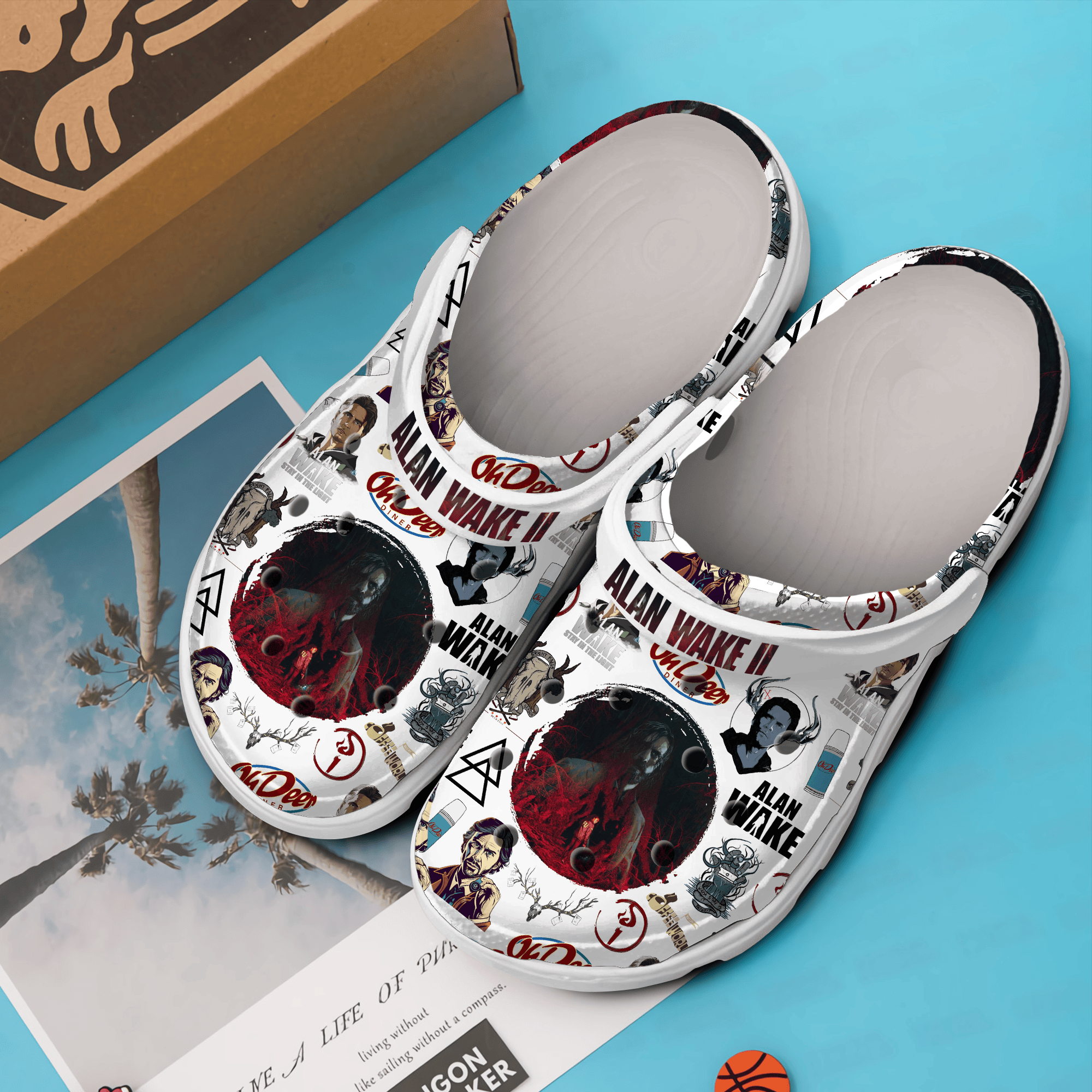 Merchidea Alan Wake 2 Movie Crocs Crocband Clogs Shoes Comfortable For Men Women and Kids