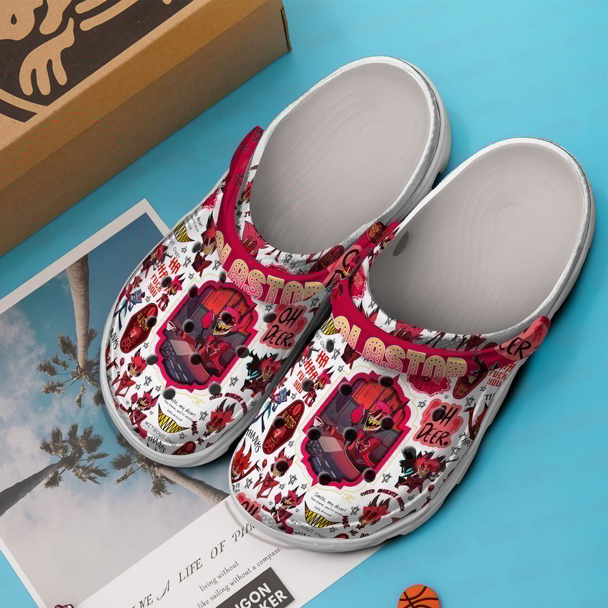 Merchidea Alasto Angel Dust Movie Crocs Crocband Clogs Shoes Comfortable For Men Women and Kids