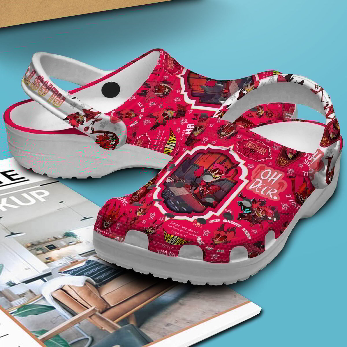 Merchidea Alasto Angel Dust Movie Crocs Crocband Clogs Shoes Comfortable For Men Women and Kids