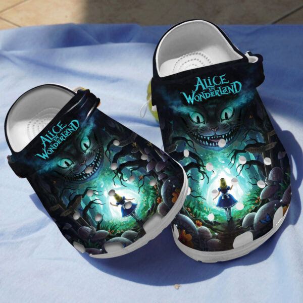 Merchidea Alice In Wonderland Movie Crocs Crocband Clogs Shoes Comfortable For Men Women and Kids