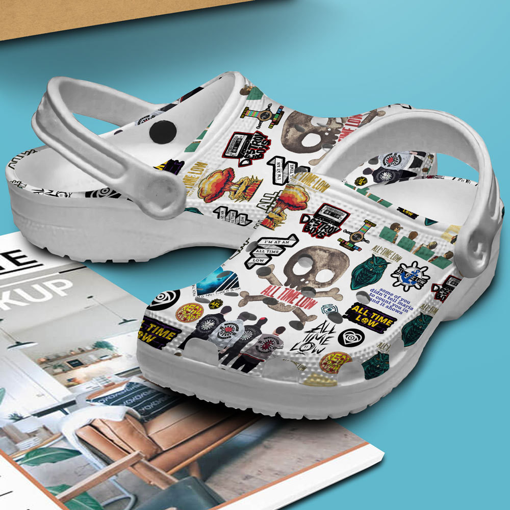 Merchidea All Time Low Band Music Crocs Crocband Clogs Shoes Comfortable For Men Women and Kids