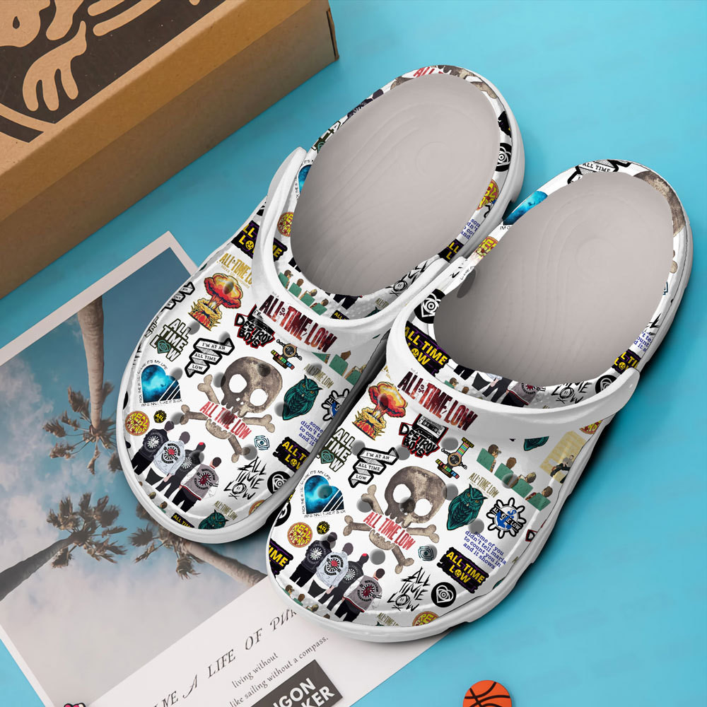 Merchidea All Time Low Band Music Crocs Crocband Clogs Shoes Comfortable For Men Women and Kids