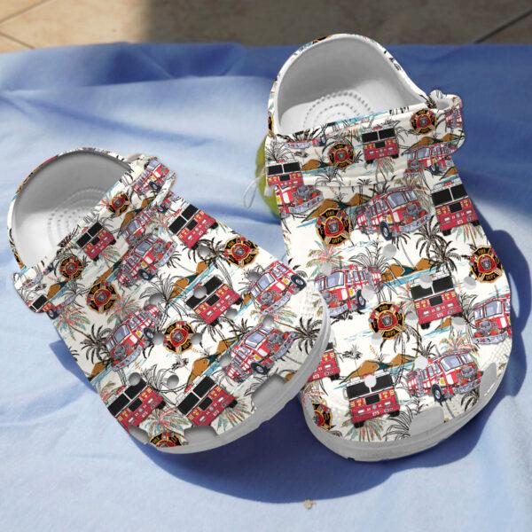 Merchidea Amazing Firefighter Crocs Crocband Clogs Shoes Comfortable For Men Women and Kids