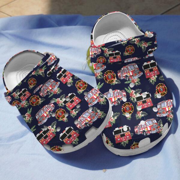 Merchidea Amazing Firefighter Crocs Crocband Clogs Shoes Comfortable For Men Women and Kids
