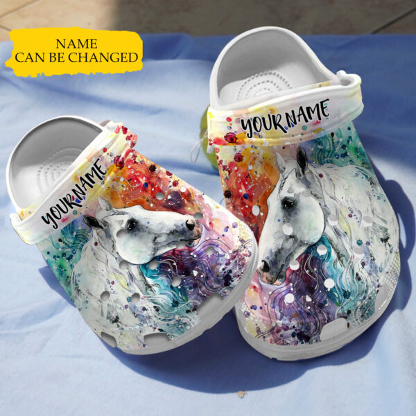 Merchidea Amazing Horse Crocs Crocband Clogs Shoes Comfortable For Men Women and Kids