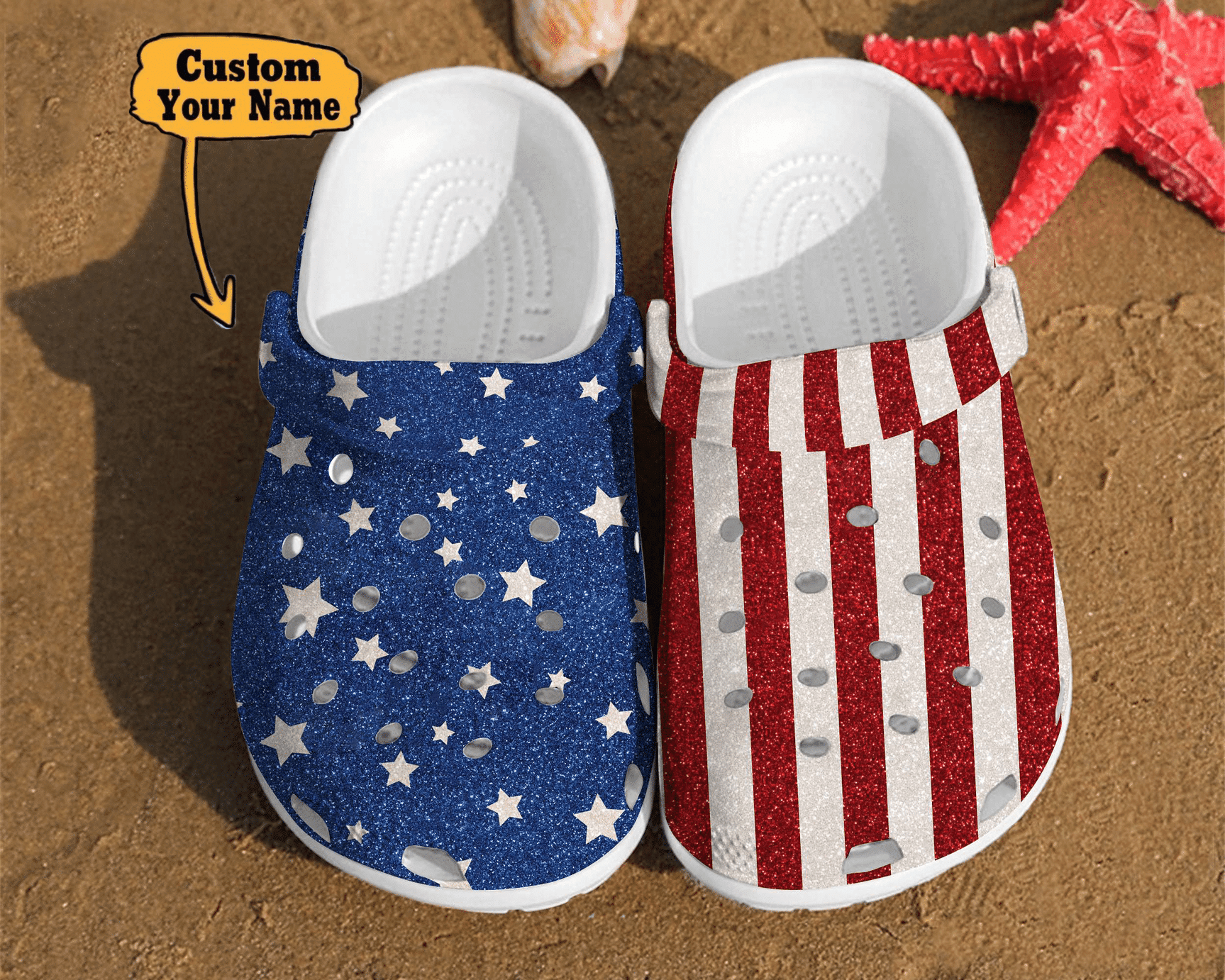 Merchidea America Flag Veterans Gifts clog Shoes Veterans